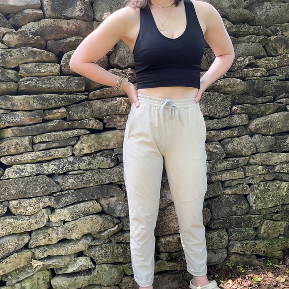 Outdoor Voices - Sunday Sweatpant - Oatmeal Taupe/Beige - Picture 2 of 10